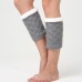 Unisex Winter Leg Warmer Thicken Fleece Liner Knit Knee Pads Warm Diamond Tube Socks Boots Deco