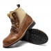 Men Retro Casual Non Slip Splicing Business Short Boots