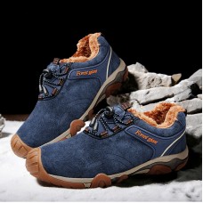 Men Thicken Warm Plush Lining Autumn Winter Outdoor Hiking Shoes