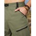 Men Zip Pocket Belted Velcros Detail Long Overalls