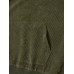 Mens Side Stripe Kangaroo Pocket Corduroy Drawstring Hoodies